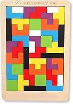 Comprar KEQAR Tetris de Madera, Rompecabezas, Puzzle Infantil para Niños y Adultos, Juguetes de Aprendizaje Temprano para Niños, Ideal para la Mesa y para Viajar