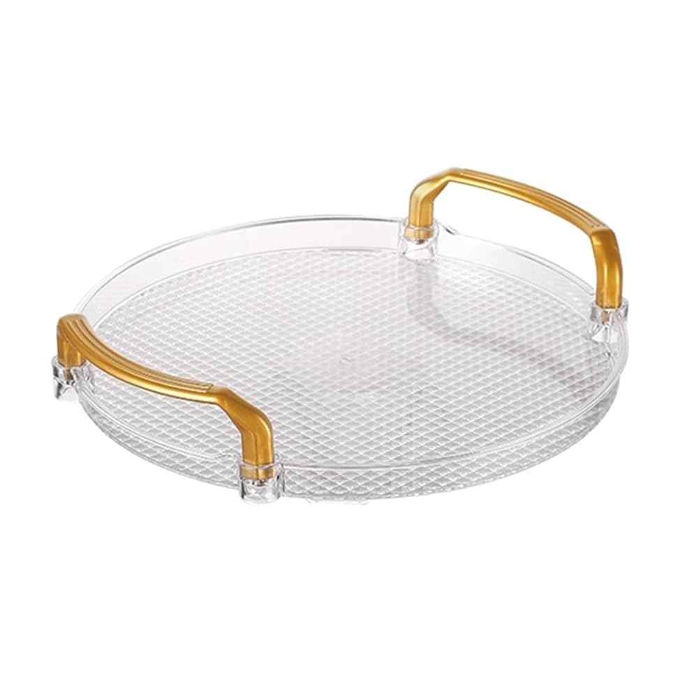 CTRLZS Bathroom Vanity Tray Decorative Tray with Golden Handle for Coffee Table 1 PCS B
