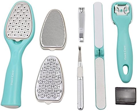 8 in 1 Foot Rasp Foot File Callus Remover for Feet Spa, Foot Care Pedicure Surface Scrubber Scraper Professional Tool Set To Remove Dead Hard Skin for Men Women