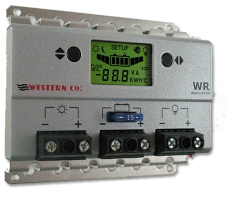Régulateur solaire Western WR10 10A 12V 24V LCD régulateur de charge panneau