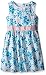 Nautica Baby Girls' Floral Print Dress with Grosgrain Belt