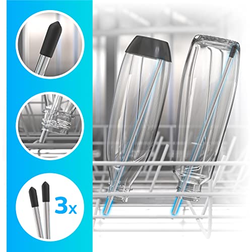 Preisvergleich Produktbild LICHTENWERK® Premium Spülmaschineneinsatz kompatibel mit Sodastream Duo Flaschen [3er Set] - Flaschenhalter passend für alle gängigen Spülmaschinen - Universeller Flaschenständer für Geschirrkorb