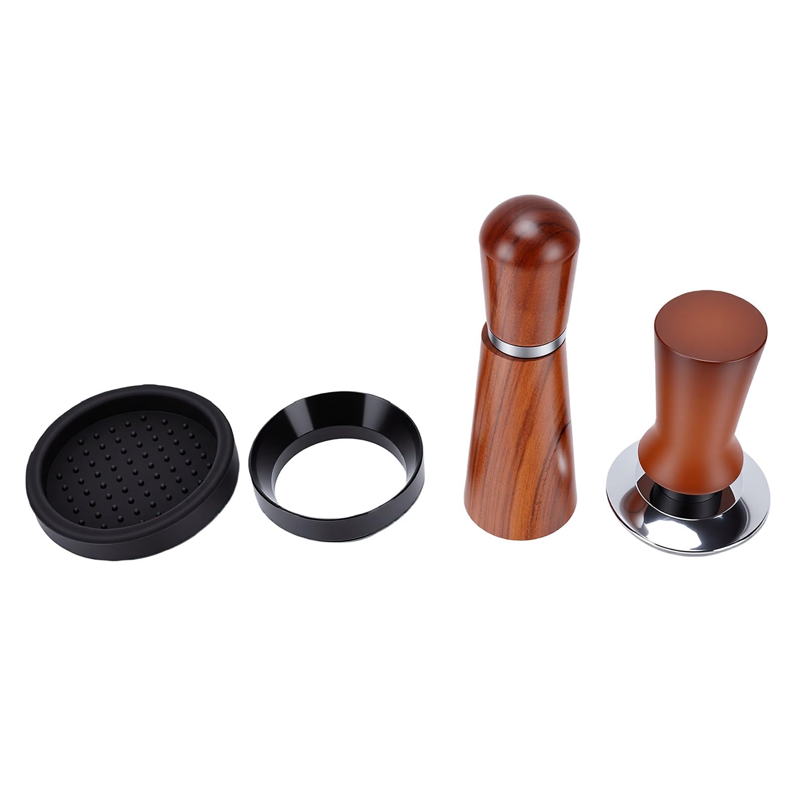 Kit Accessoires Café 51mm avec Tamper et Distributeur de Qualité pour