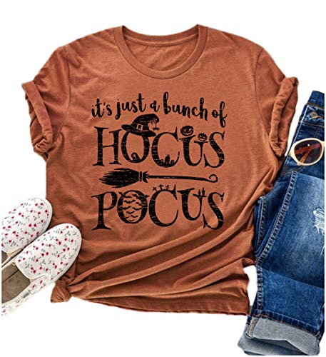 hocus pocus halloween shirts for women fall tee shirt classic halloween movie tops