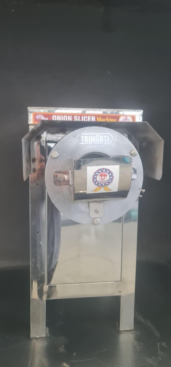 TRIMURTI Onion Slicer Machine, Stainless Steel, Commercial Electric Vegetable Cutting Machine-image-32