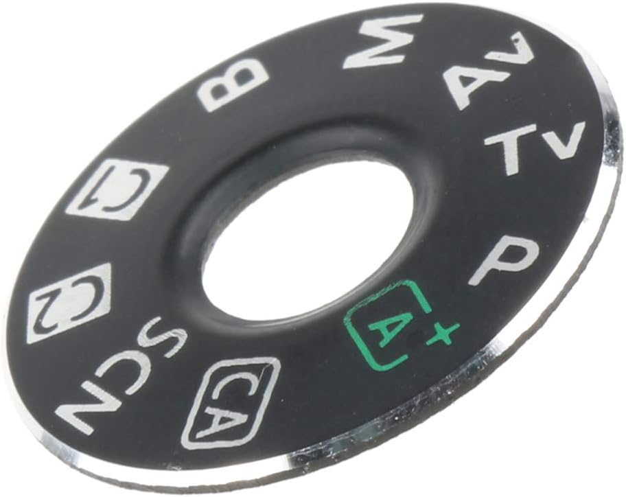 Baoblaze Dial Mode Plate Interface Cap Label Nameplate Replacement Part for Canon 6D DSLR Digital Camera Repair + Tape