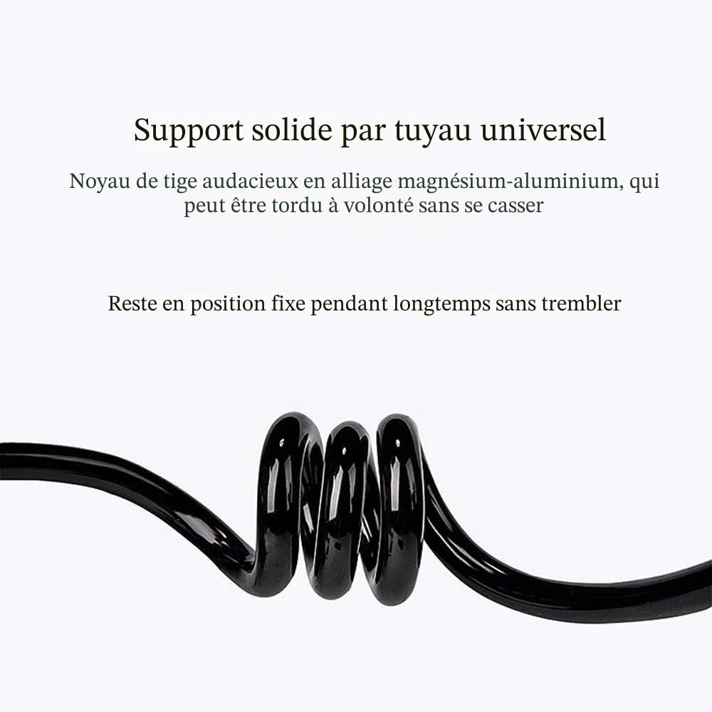 Portable Support Téléphone Avec Col De Cygne, Avec Bras Rotatif Et Réglable à 360 Degrés, Universelle Flexible Support Col De Cygne Pour 4-6.3 Pouces Smartphone Lit, Bureau, Voiture, Chambre