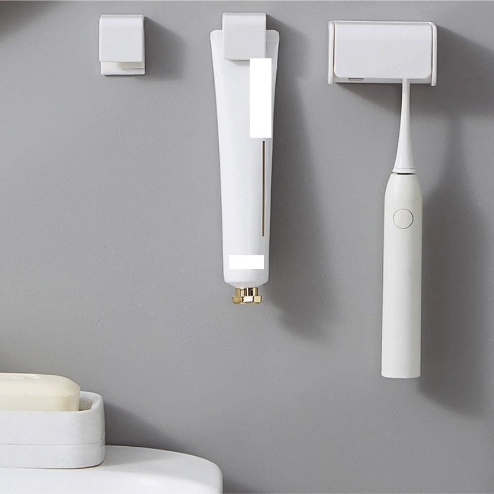 Portaspazzolino da parete, semplice mensola per dentifricio per bagno, design salvaspazio