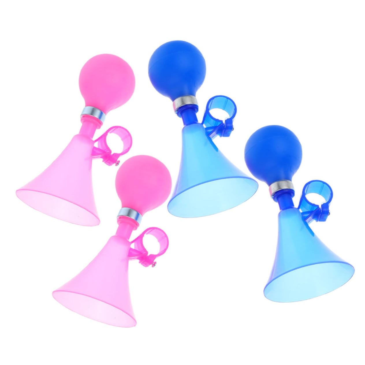 MUELODSIC 4pcs Bike Sound Horns Squeeze Handlebar for Tricycles Easy Install Weather Resistant Loud Alert for Riding