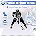 Maasechs 6 Pack Dryland Hockey Ice Tiles, 19 x 38 Inch Large Synthetic ice Tiles Artificial Double Sided Hockey Shooting Pads outdoo Rink for Shooting Passing Practices