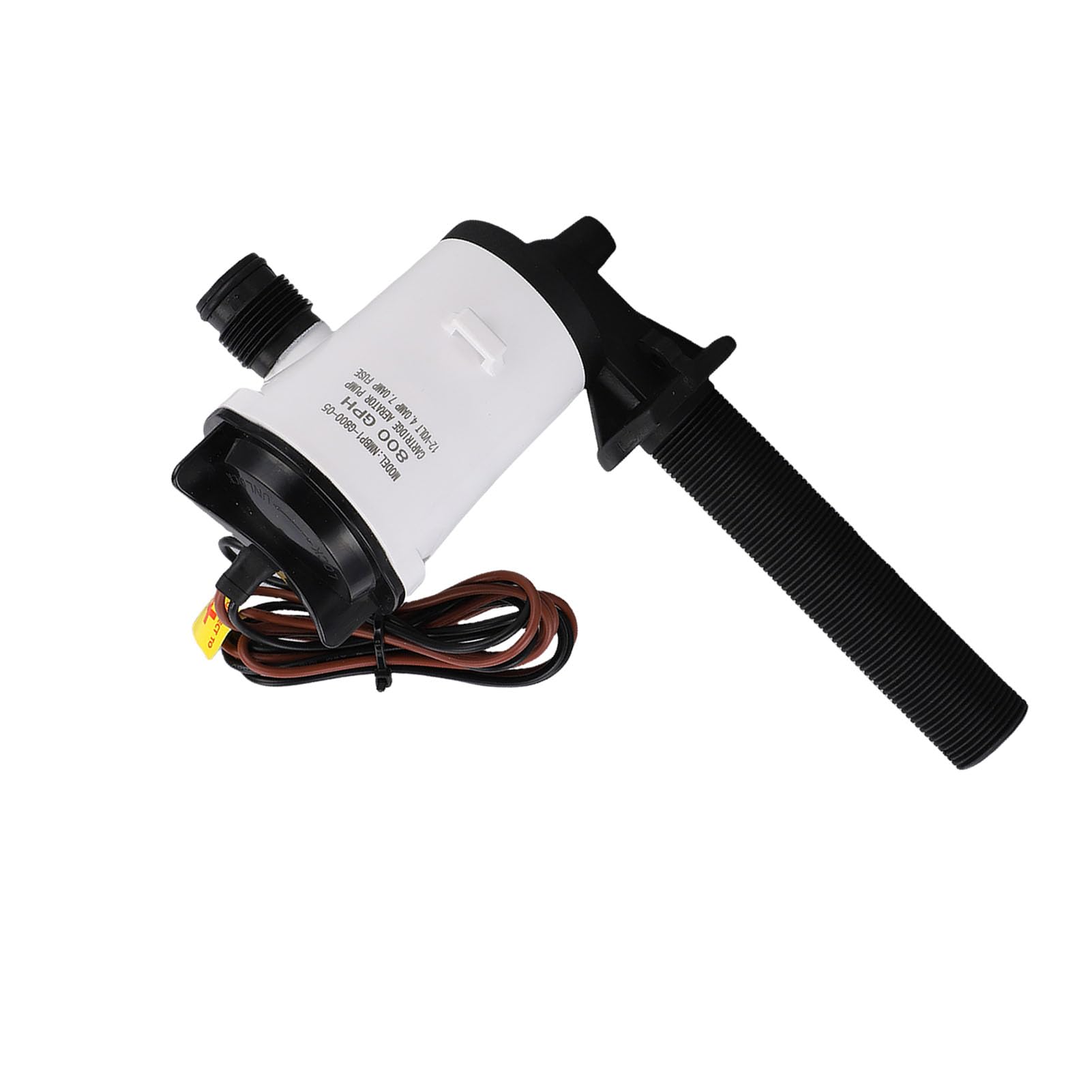 Jiawu Pompa per Pozzo del Vivo 800GPH Aeratore Sommergibile per Serbatoio Esca 12V, Pompa di Sentina per Barca Marina in ABS Ad Alto Flusso con Protezione Accensione