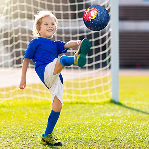 Pp Picador Kids Soccer Ball Size 3, Dinosaur Soccer Balls Toys For Girls Boys Toddler Child 4-8 Gift Outdoor Home Sport With Pump(Dark Blue) #TOP1