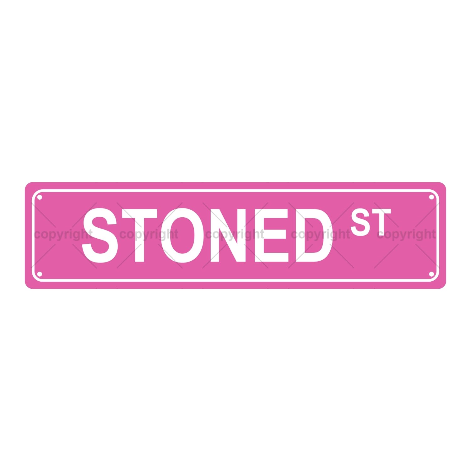 Stoned ST Mental State Metal Tin Street Sign Bar Cafe Garage Cave Home Room Wall Bathroom Farmhouse Garden Porch Patio Decor,4x16 Inch