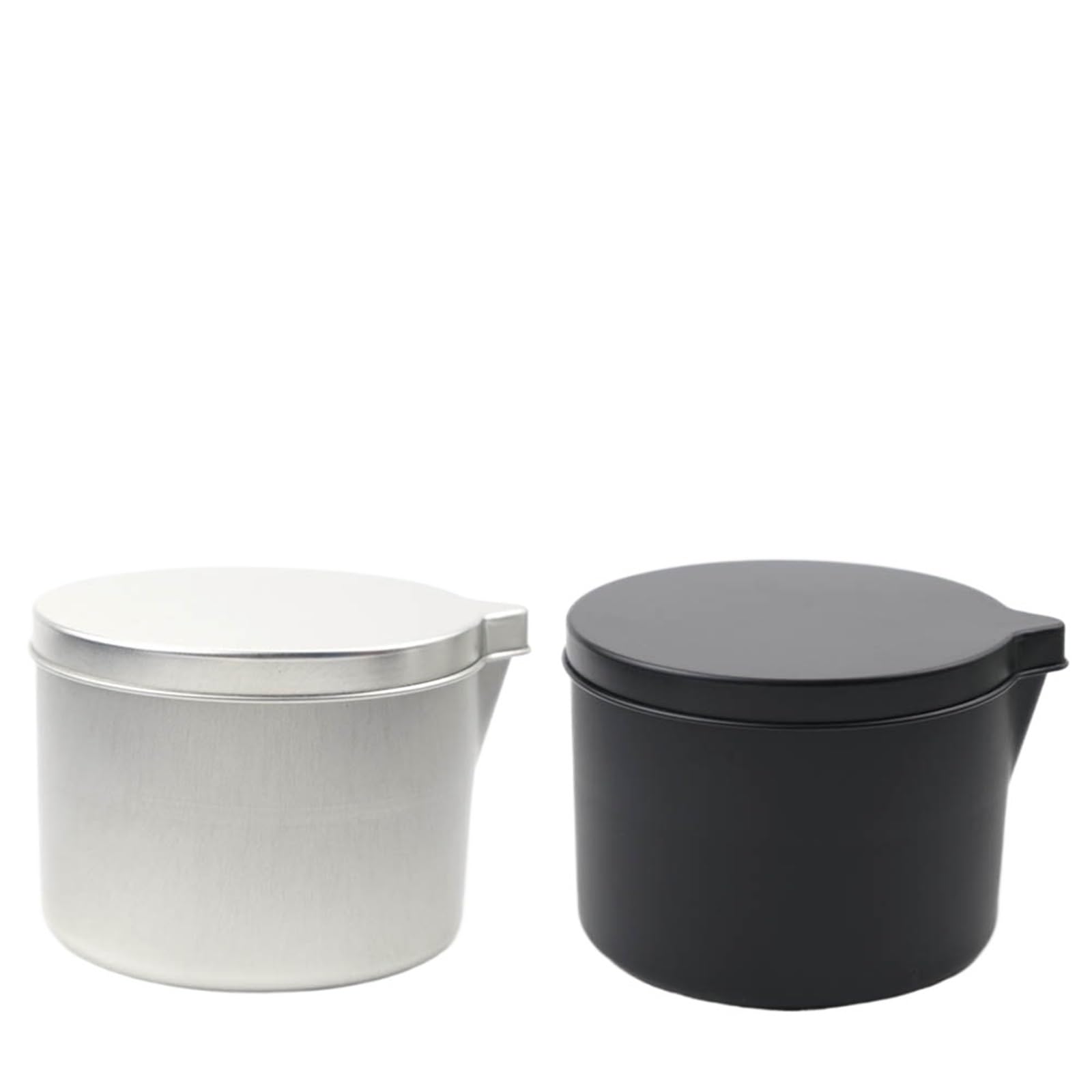 Candle Jars, Candle Jars Bulk, Pour Spout Tins, Box, Aromatherapy Candle Jars, Multicolor 12pcs(Silver6 Black6)