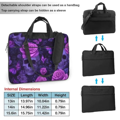 Bolsa para portátil impermeable 14 pulgadas diseño calaveras miniatura 4