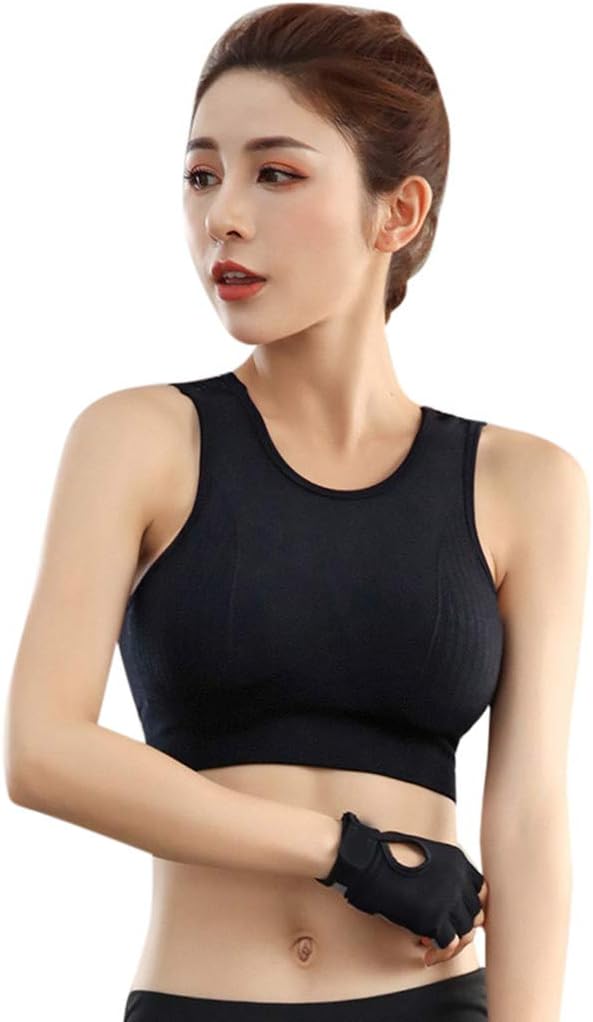 Women Yoga Fitness Stretch Workout Tank Top Seamless Padded Sexy Sports Bra
