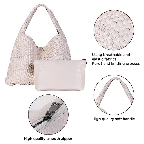 Image of Tweed Clutch Purse Women Fashion Evening Bag Handbag Boho Tweed Envelope Wallet Fold Over Chain Crossbody Shoulder Bag