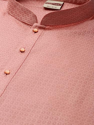 Image of Manthan Men's Cotton Solid Traditional Kurta Set