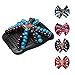 LOVEF 3 Pcs Women Magic Hair Combs Wood Beaded Stretch Double Side Combs Clips Bun Maker Hair Accessories Random Color
