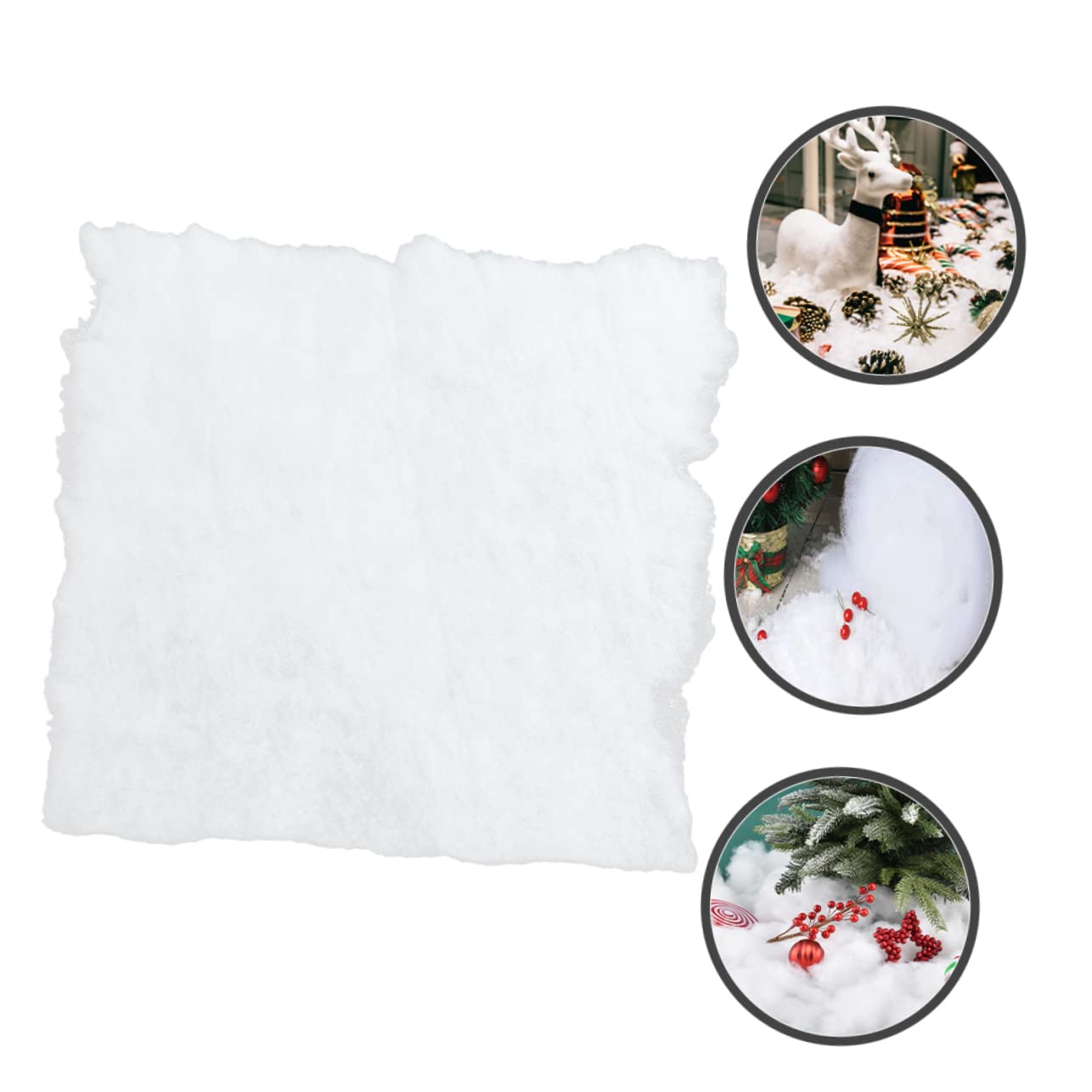 PRETYZOOM 4 Stück Schneedecke Schneedekoration Weihnachtsdorf Display Kunstschnee Dekoration Kunstschnee Für Weihnachtsdorf Kunstschnee Weihnachtsdorf Decke Weiß Das Haustier