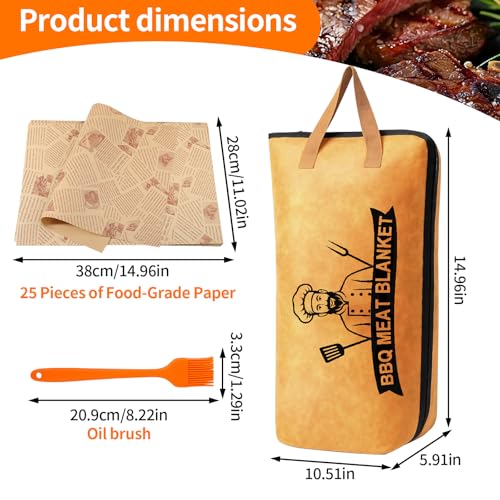 Manta para BBQ para reposar carne con aislamiento térmico 5 capas miniatura 2