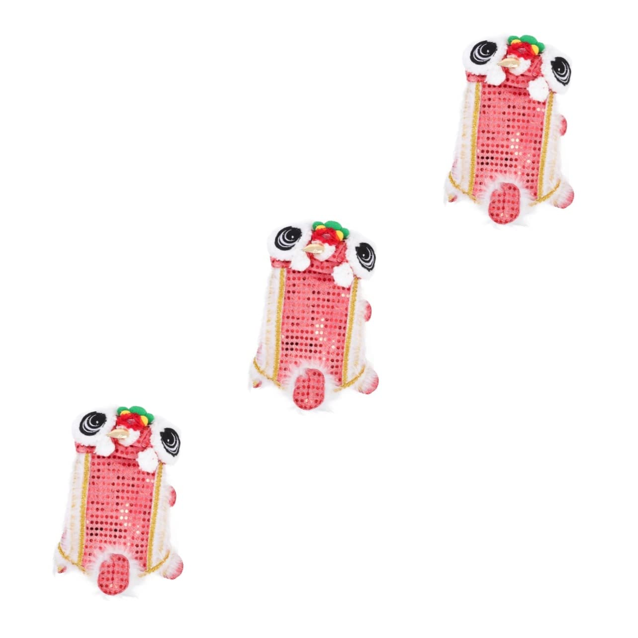 3 Piezas De Ropa para Mascotas Conjunto De Lentejuelas Chaqueta Cálida Chaqueta De Lentejuelas Traje De Perro De Navidad Traje De León De para Mascotas Traje De Gato Traje