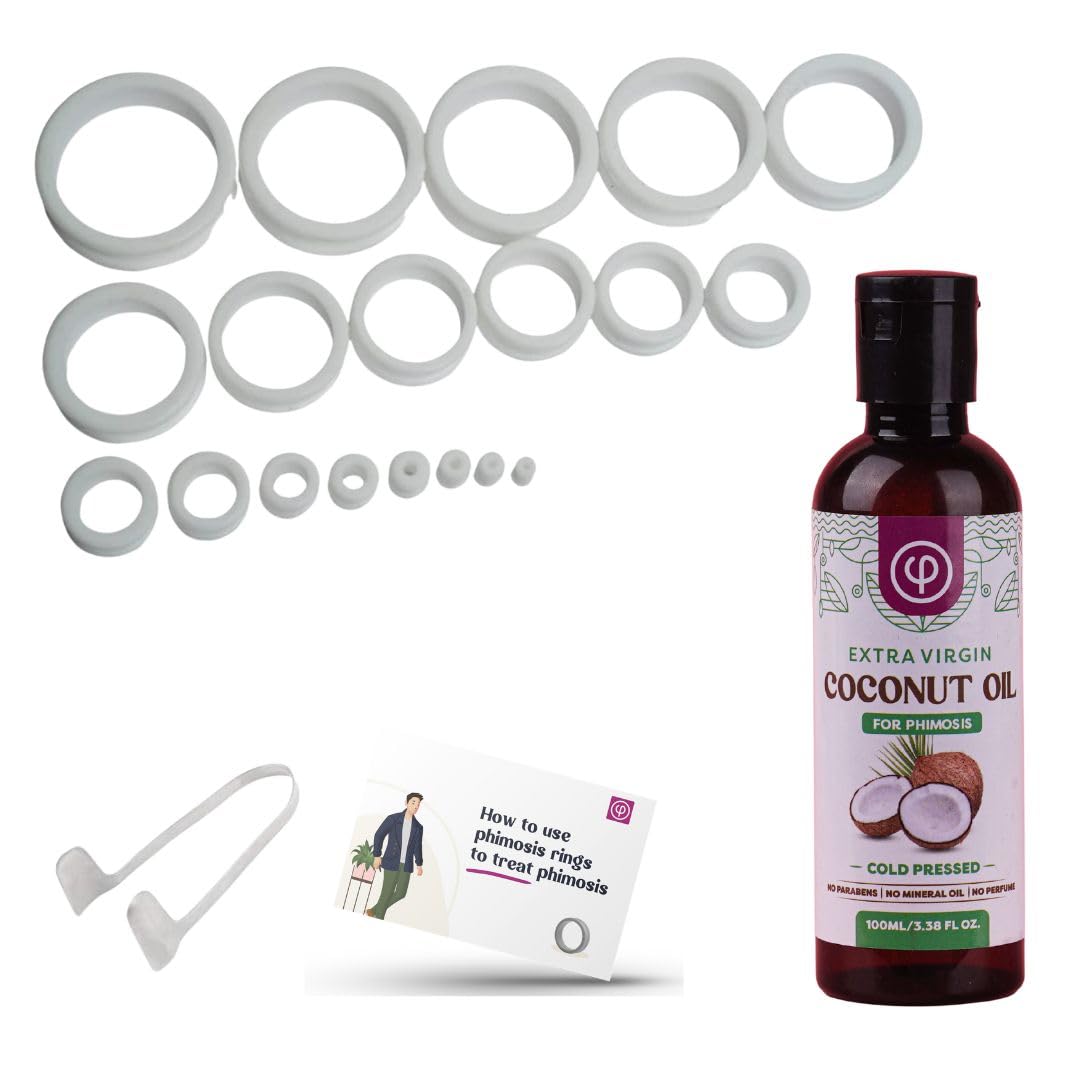 Phimosis Rings Kit With Phimosis Oil (100Ml), Ring Removal Tool And User Manual | Includes 20 Graduated Rings | Fast Results | No-Side-Effects - Multicolor-picture-28
