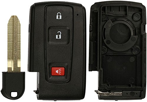 KeylessOption Keyless Entry Remote Smart Key for Toyota Prius Key Fob Cover Case Shell Replacement 2004-2009