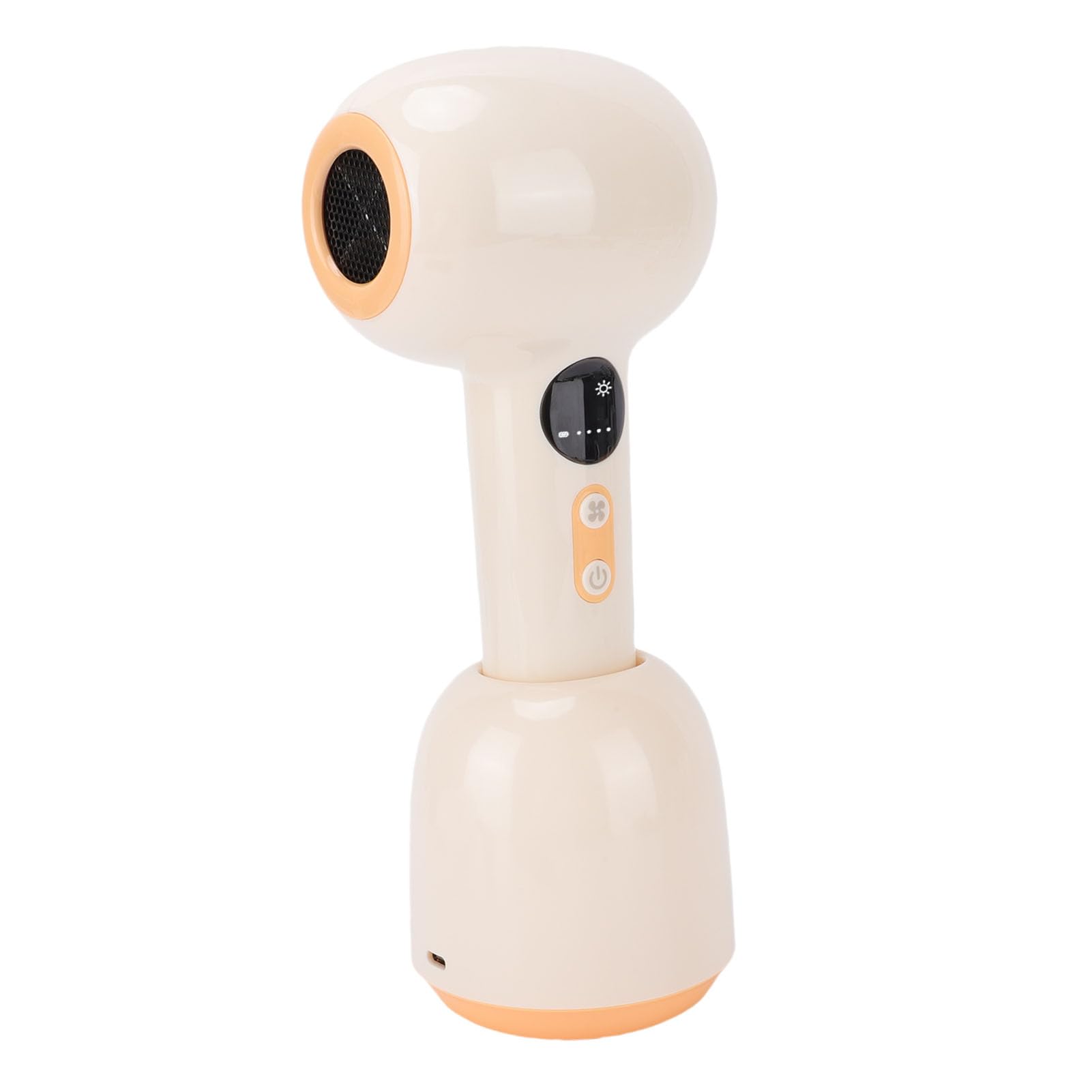 Asixxsix secador de cabelos sem fio, 80W 4500mAh secador de cabelos de viagem com quente