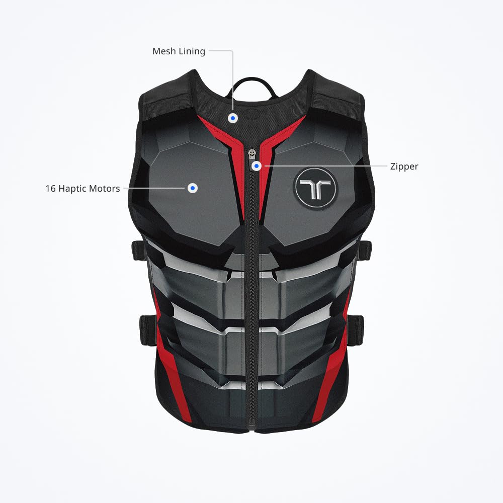 Chaleco háptico BHAPTICS TACTSUIT Air (Rojo/Negro)