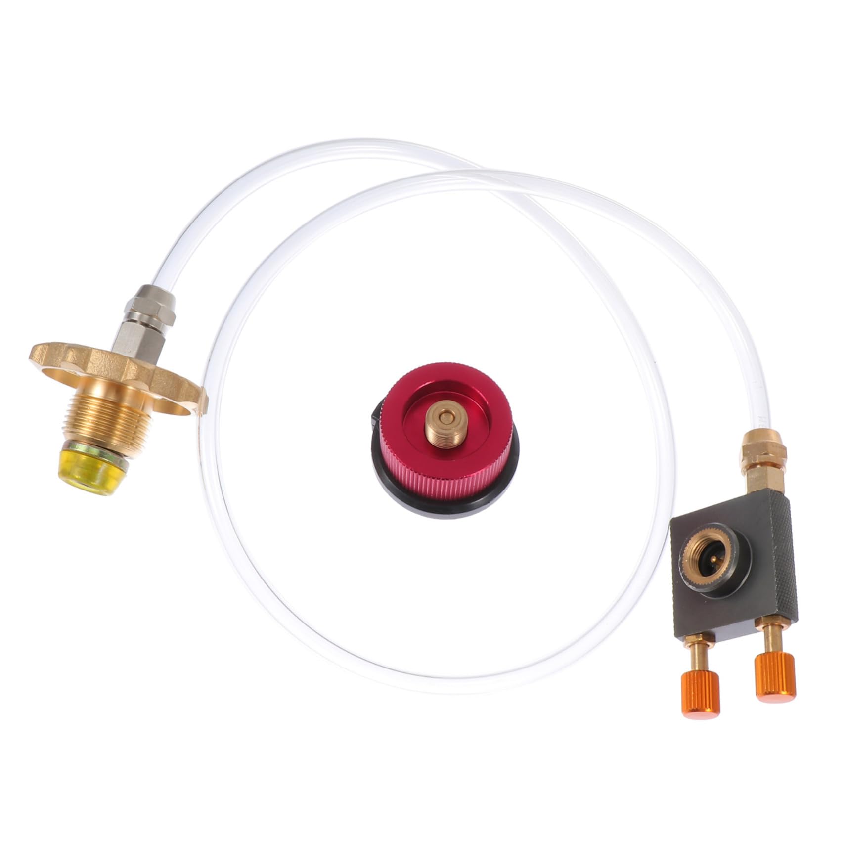 FONDOTIN Gas Filling Valve for Camping Stove Propane Tank Adapter Gas Small Tank Conversion Inflation Valve Random Color