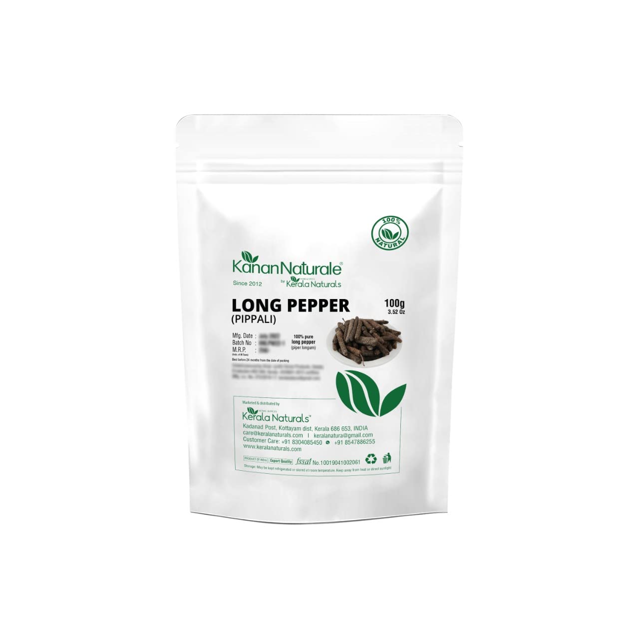 Long pepper/Pippali-Fresh,Pure and Whole Spices-100 gm (B08L8W23BB) Amazon Price History, Amazon Price Tracker