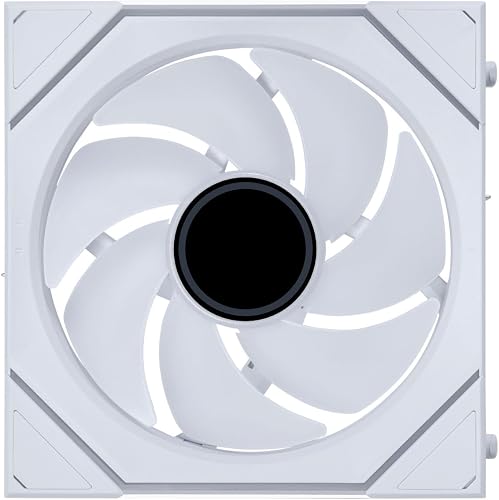 Lian Li UNI FAN SL-INF WIRELESS 120mm White | Triple Pack PWM Case Fans With Controller, ARGB Lighting & Infinity Mirror, Interlocking Design, High Airflow, Quiet Operation - 9