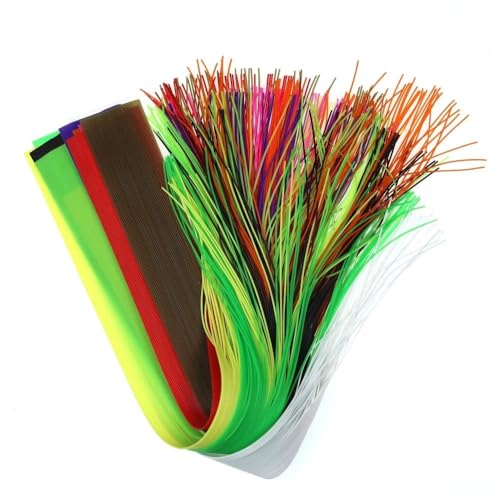 Accesorios para atado de moscas 40 hebras 10 colores 30 cm miniatura 1
