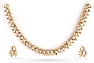 Rubans Necklace Set Gold Plated Traditional Stylish Jewellery Gift for Women & Girls Price In India