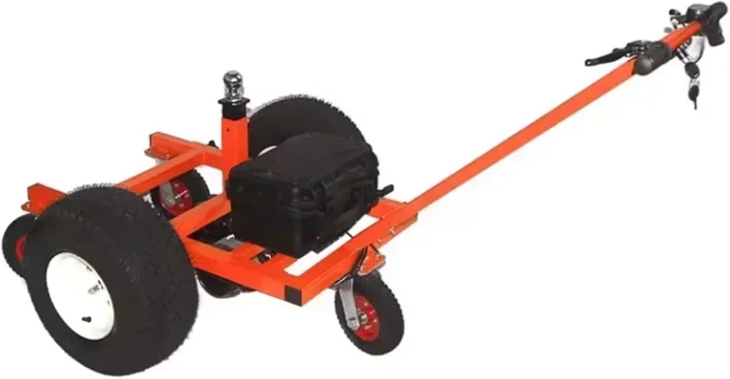 Trailer Mover 2800lbs Electric Trailer Mover Dolly with Motor Adjustable Trailer Dolly Heavy Duty Camper Caravan Trailer Car Moving Dolly, Orange