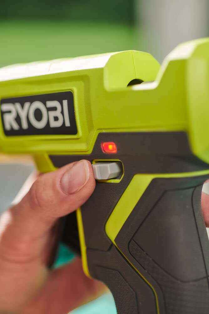 RYOBI - Pistolet à Colle 18V ONE+ RGLU18-0 - Double Température & Chauffe Rapide - Pour Fixation, Loisirs Créatifs, Réparation & Décoration - Batterie non incluse