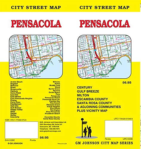 Pensacola. Florida Street Map