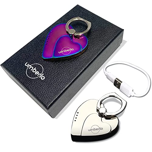 Umberlo Plasma Lighters, Usb Lighters, Rechargeable Lighters, Electric Lighters, Phone Stick Lighters, Windproof Lighters, Cool Lighters Pack, Dual Arc Lighters, Phone Ring, Mechero Recargable (2Pk) #TOP1