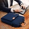 jooeer 13 Inch Laptop Sleeve Case Waterproof Polyester Shoulder Bag Compatible with 13" MacBook Air Pro M3 M2 M1, Surface Pro, Navy Blue #1
