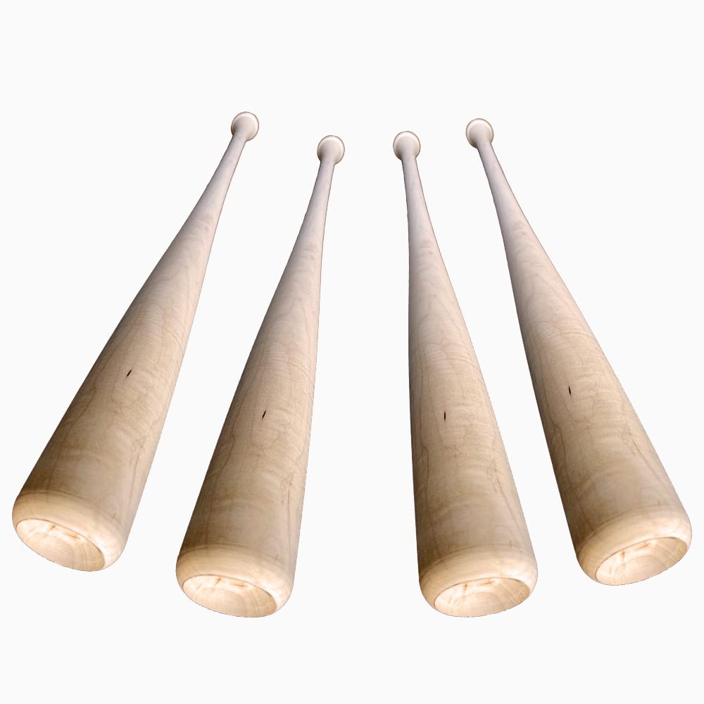 4-Pack Game Ready Wooden Blem Baseball Bats (34