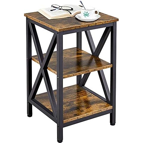 Yaheetech Table d'Appoint 3 Étagères Cover