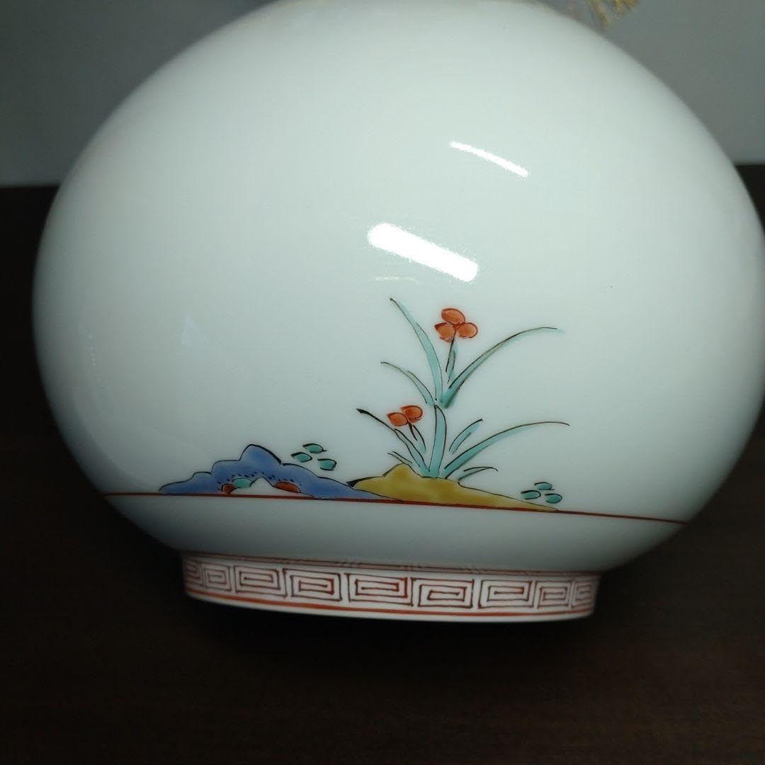 Amazon.co.jp: 酒井田柿右衛門 錦 菊鳥文 花瓶 高さ約26.5cm