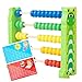WELLXUNK Abaco in Legno Calcolatrice Gioco, Abaco Classico Giocattolo in Legno, Giocattoli Matematici Legno, Applicabile ai Giocattoli Educativi Prescolari Dell'abaco dello Sviluppo intellettuale