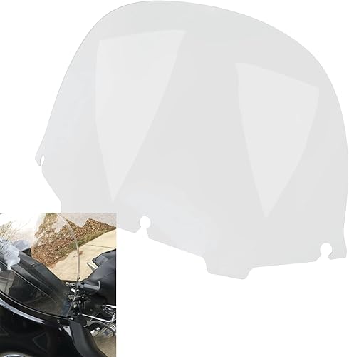 Miniatura 2 de Parabrisas ondulado transparente de 13 pulgadas para Harley Electra Glide Street Glide Ultra Classic y Trike 1996-2013