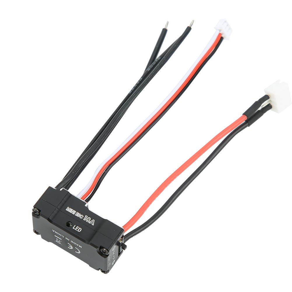 Dilwe 1410 Bezszczotkowy Silnik ESC Zestaw Metalowa część RC 18A Bezczujnikowy ESC 2-biegunowy 3-gniazdowy Silnik CNC Aluminiowe Rozpraszanie Ciepła dla Samochodów 1 24 1 28 32 RC Mini Z (Kolor