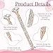 ZSMKJIAYE 10 Pcs Big Diamond Pens with Crystal Bling Rhinestone Pen Metal Diamond Ballpoint Pens Black Rhinestone Ink Pens for Women Wedding Bridal Shower for School Office meeting (Rose gold, 10)