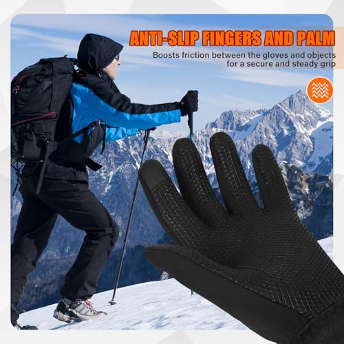 Dr.Warm Heated Gloves for Men Women, Electric Heated Gloves with Touchscreen Fingers, Rechargeable Battery Thermal Thin Hand Warmer for Running Driving Arthritis Hand/Large by Dr.Warm - Image 5