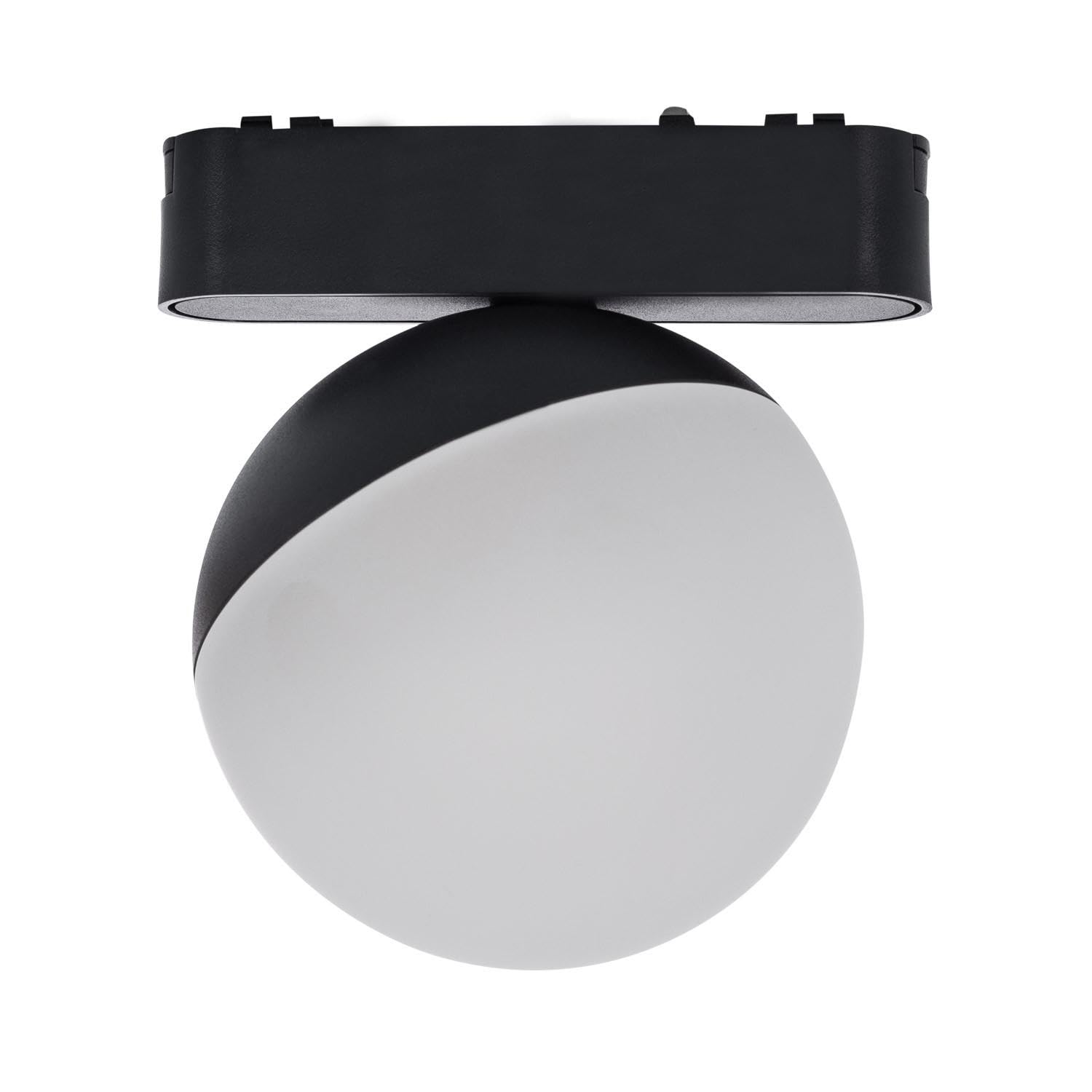 Spot LED sur Rail Magnétique 25mm Extra-Plat 10W 48V Ø100 mm Noir 4000K Bla