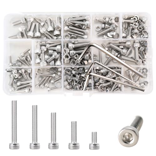 M3M4M5 304�X�e�����X�X�`�[���Z�p���t���L���b�v�w�b�h�l�W�l�ߍ��킹�L�b�g�A�Z�p�h���C�u�A�}�V���t���X���b�h�A�}�V���X�N�����[�{���g�i�b�g�ƃ��b�V���[�A�d�q�@��C���ADIY�A3D Printer02-10-240